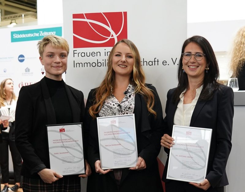 Frauen in der Immobilienwirtschaft e.V. | Förderung: Ingeborg-Warschke-Nachwuchsförderpreis - Preisträger 2019